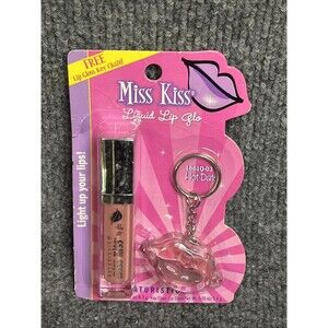 Naturistics Miss Kiss 1861Q-03 Liquid Lip Glo-Hot Date + Lip Gloss Key Chain.